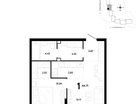 1-к. квартира, 44&nbsp;м²