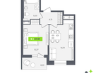 Студия, 37&nbsp;м²