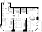 2-к. квартира, 56 м²