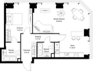 2-к. квартира, 65 м²