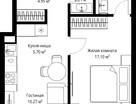 1-к. квартира, 44&nbsp;м²