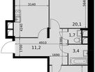 2-к. квартира, 63&nbsp;м²