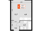 Студия, 25 м²