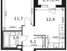 1-к. квартира, 33&nbsp;м²