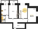 3-к. квартира, 100,2&nbsp;м²