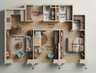 3-к. квартира, 65,6 м²