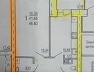 1-к. квартира, 46,8&nbsp;м²