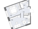 1-к. квартира, 37 м²
