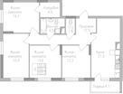 4-к. квартира, 102,2&nbsp;м²