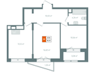 2-к. квартира, 58&nbsp;м²
