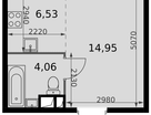 Студия, 25&nbsp;м²