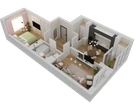 2-к. квартира, 59&nbsp;м²