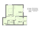 2-к. квартира, 66,9&nbsp;м²