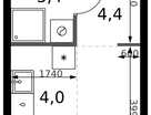 Студия, 21&nbsp;м²