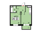 1-к. квартира, 34&nbsp;м²