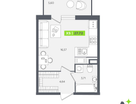 Студия, 26 м²