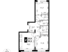 2-к. квартира, 59&nbsp;м²