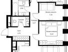 3-к. квартира, 74&nbsp;м²