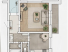 1-к. квартира, 39 м²