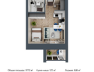 1-к. квартира, 37&nbsp;м²