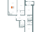 4-к. квартира, 83&nbsp;м²