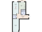 2-к. квартира, 66&nbsp;м²