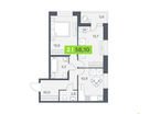 2-к. квартира, 58&nbsp;м²