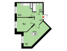 2-к. квартира, 47&nbsp;м²