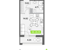 Студия, 25 м²