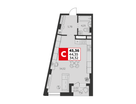 Студия, 45 м²