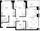2-к. квартира, 67 м²