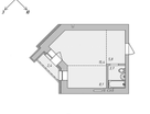 1-к. квартира, 35,1 м²