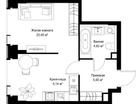 1-к. квартира, 35 м²