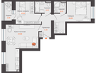 3-к. квартира, 66 м²