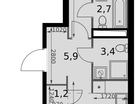 2-к. квартира, 58&nbsp;м²