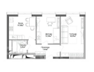 2-к. квартира, 53,3&nbsp;м²