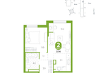 1-к. квартира, 37&nbsp;м²