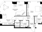 2-к. квартира, 64&nbsp;м²