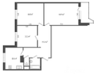 3-к. квартира, 78,2 м²