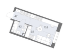 Студия, 25 м²
