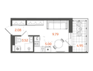 Студия, 20&nbsp;м²
