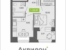 1-к. квартира, 28&nbsp;м²