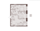 2-к. квартира, 61 м²