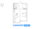 2-к. квартира, 58,8&nbsp;м²