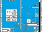 1-к. квартира, 39&nbsp;м²