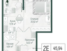 1-к. квартира, 47&nbsp;м²