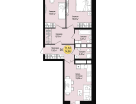 2-к. квартира, 74&nbsp;м²