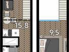 Студия, 22&nbsp;м²