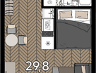 Студия, 29 м²