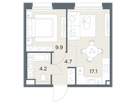 1-к. квартира, 35&nbsp;м²